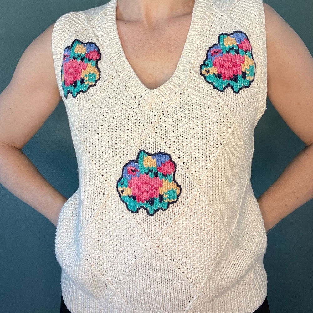Vintage Cottagecore Sweater Vest